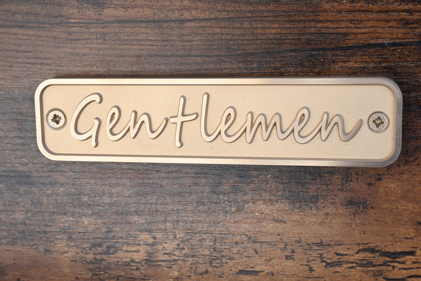 Placa Latón Gentlemen