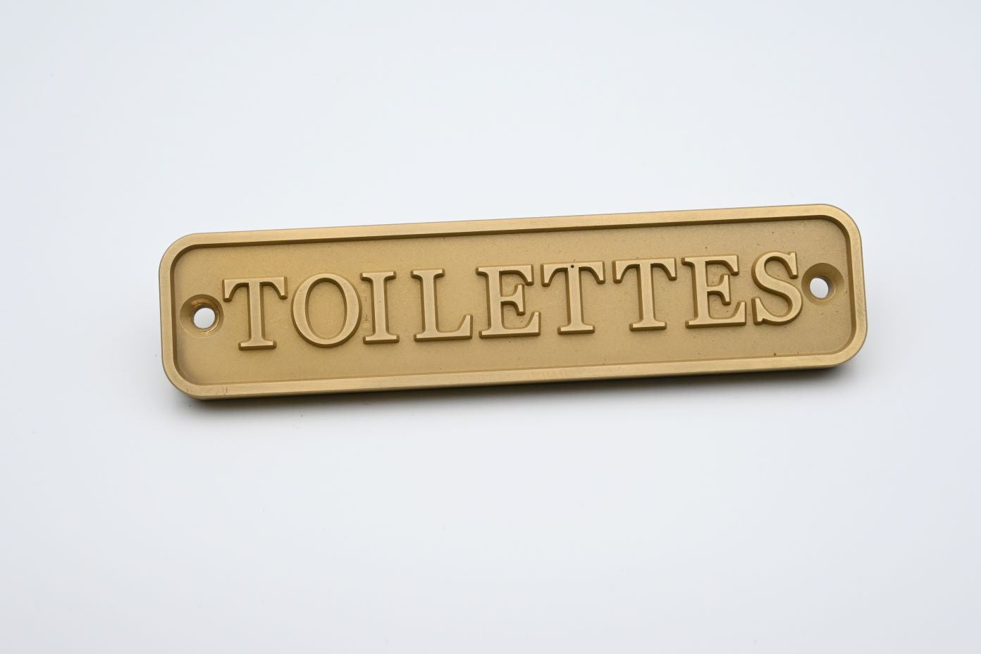 Placa Latón Toilettes