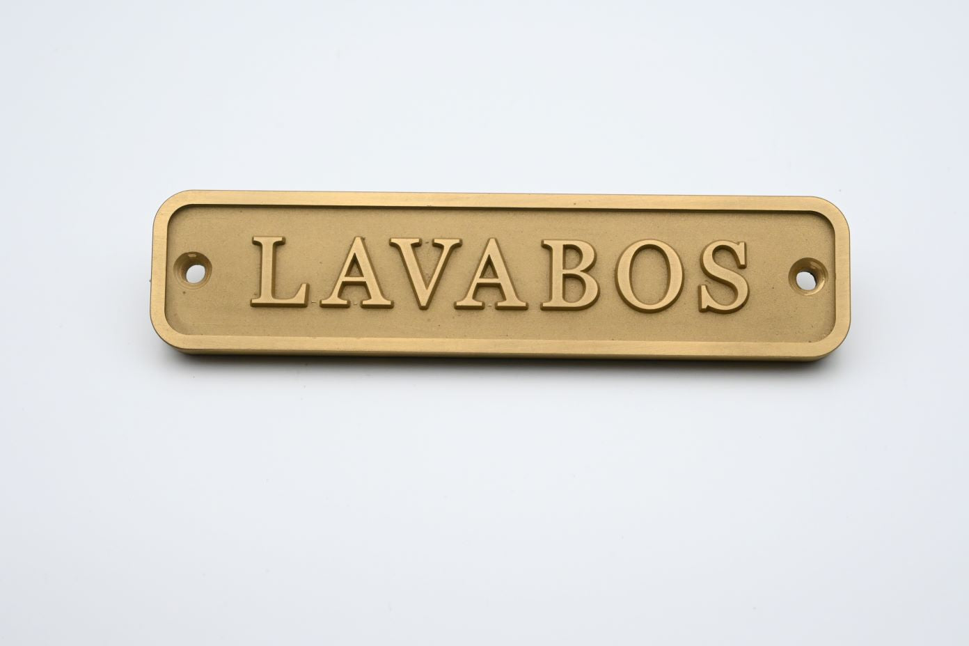 Placa Latón Lavabos