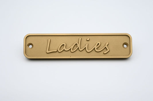 Placa Latón Ladies
